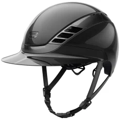 ABUS PIKEUR Reithelm AirLuxe Chrome Long Vizor