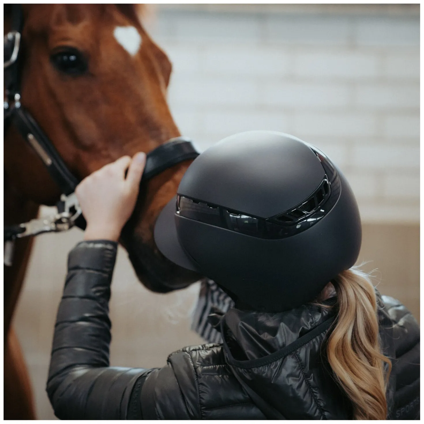 ABUS PIKEUR Reithelm AirLuxe Pure Long Visor