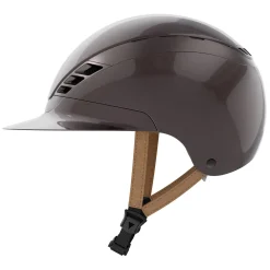 ABUS PIKEUR Reithelm AirLuxe Pure Metallic Hazelnut