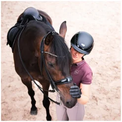 ABUS PIKEUR Reithelm AirLuxe Pure Short Visor