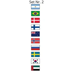 ACAVALLO Länderflaggen-Set für Steigbügel Opera