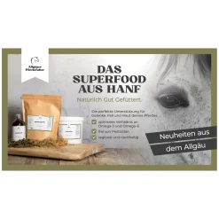 Allgäuer Pferdefutter Hanfstroh Cobs mit CBD