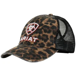 ARIAT Cap Embellished Logo Cheetah Print
