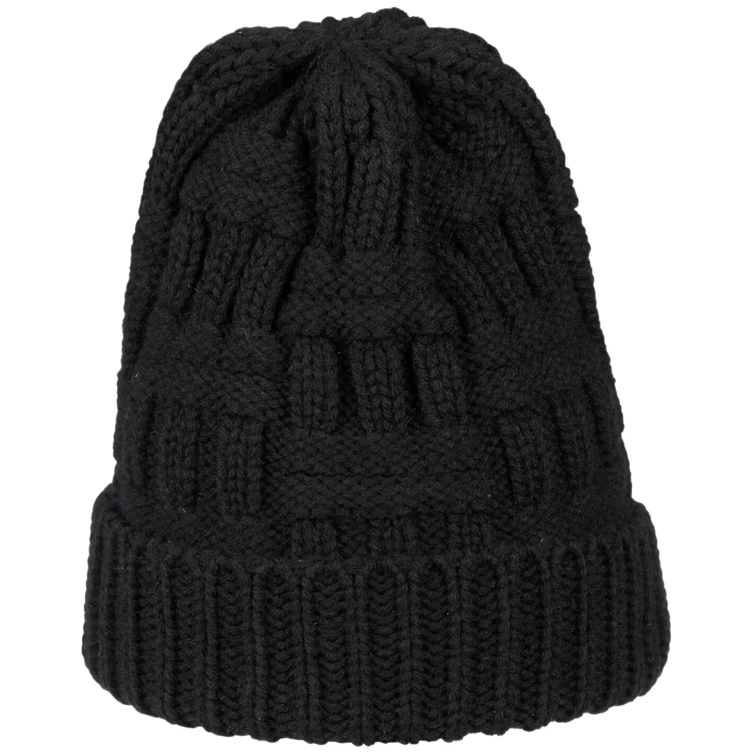 black forest Strickmütze für Haarzopf