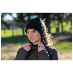 black forest Strickmütze für Haarzopf