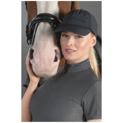 Cheval de Luxe Basecap aus Mesh mit Glitzerlogo
