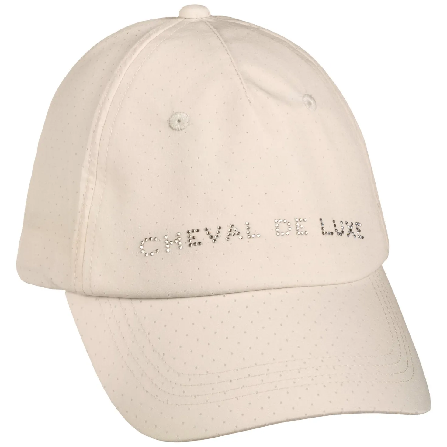 Cheval de Luxe Basecap aus Mesh mit Glitzerlogo