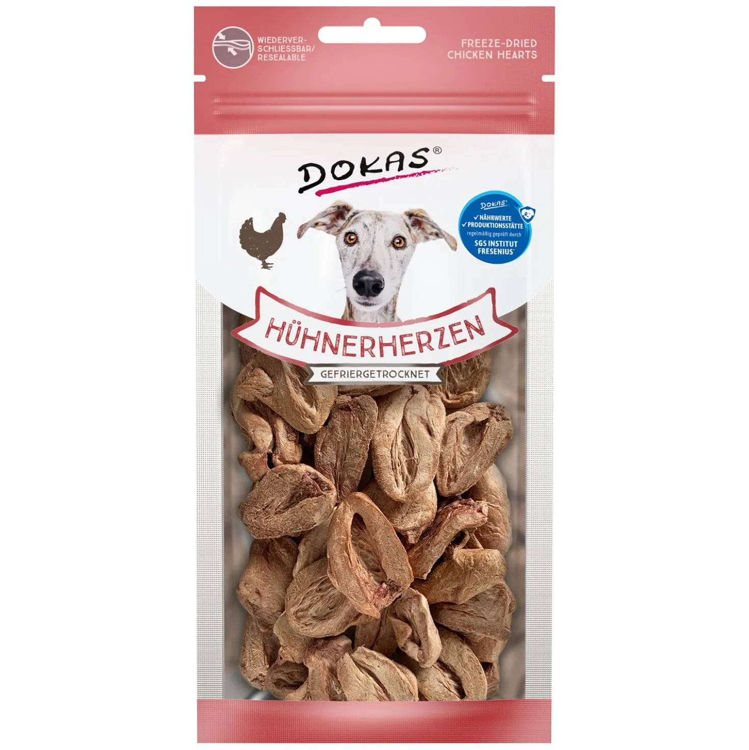 DOKAS Hühnerherzen gefriergetrocknet