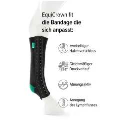 EquiCrown Kompressionsbandage EquiCrown fit mit Hakenverschluss