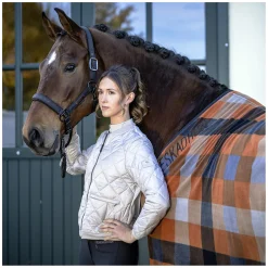 ESKADRON Platinum Abschwitzdecke Fleece Check
