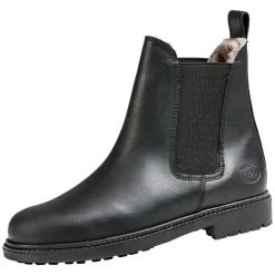 Loesdau Fettleder-Jodhpurstiefel mit Lammfell
