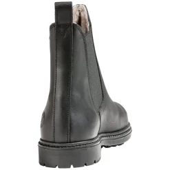 Loesdau Fettleder-Jodhpurstiefel mit Lammfell