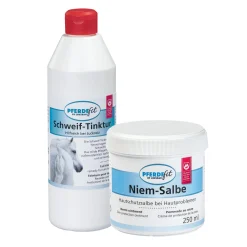 PFERDEfit by Loesdau Set Haut - Schweif-Tinktur und Niem-Salbe
