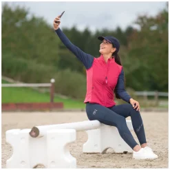 RIDE now Grip-Vollbesatz-Reitleggings mit Mesh