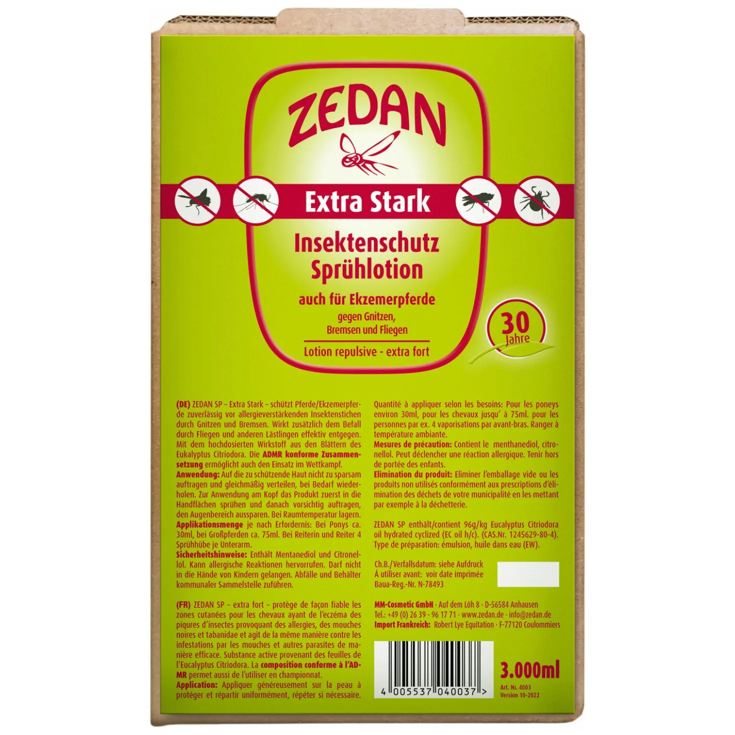 ZEDAN Fliegenschutz für Ekzemerpferde
